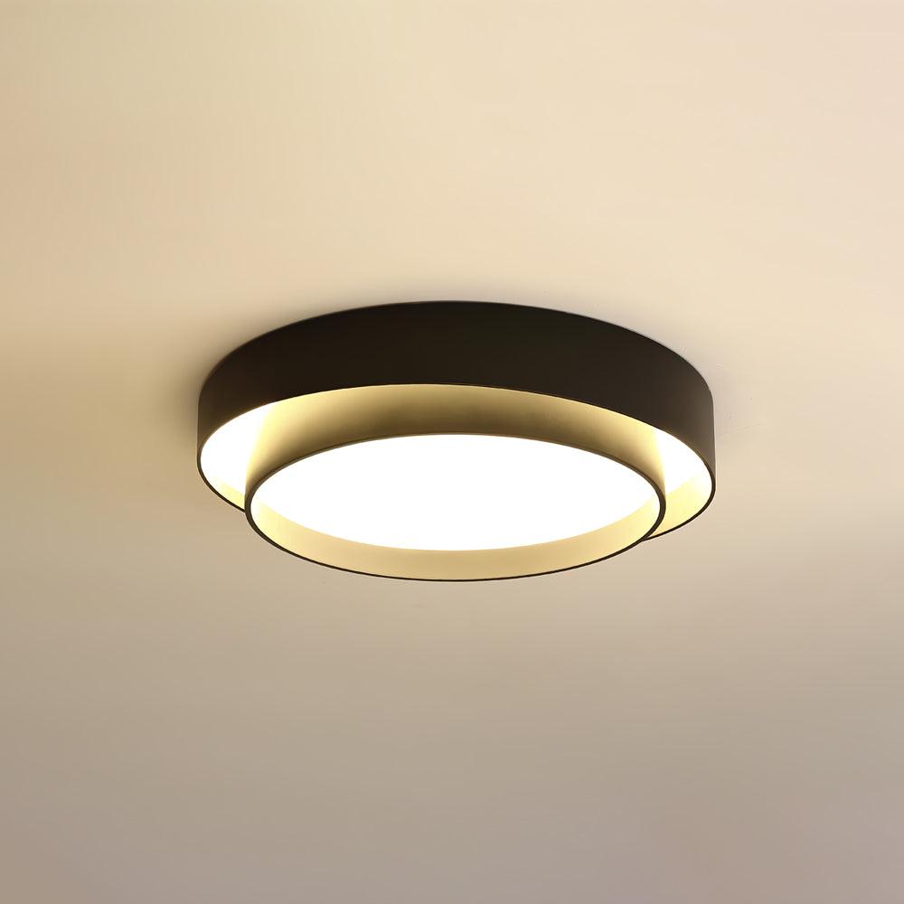 Arux Nordic Art Deco Circular Flush Mount Ceiling Light - Neutralighting