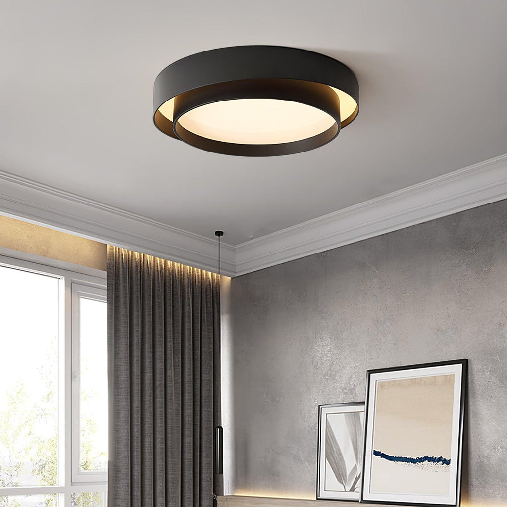 Arux Nordic Art Deco Circular Flush Mount Ceiling Light | Fioriscas