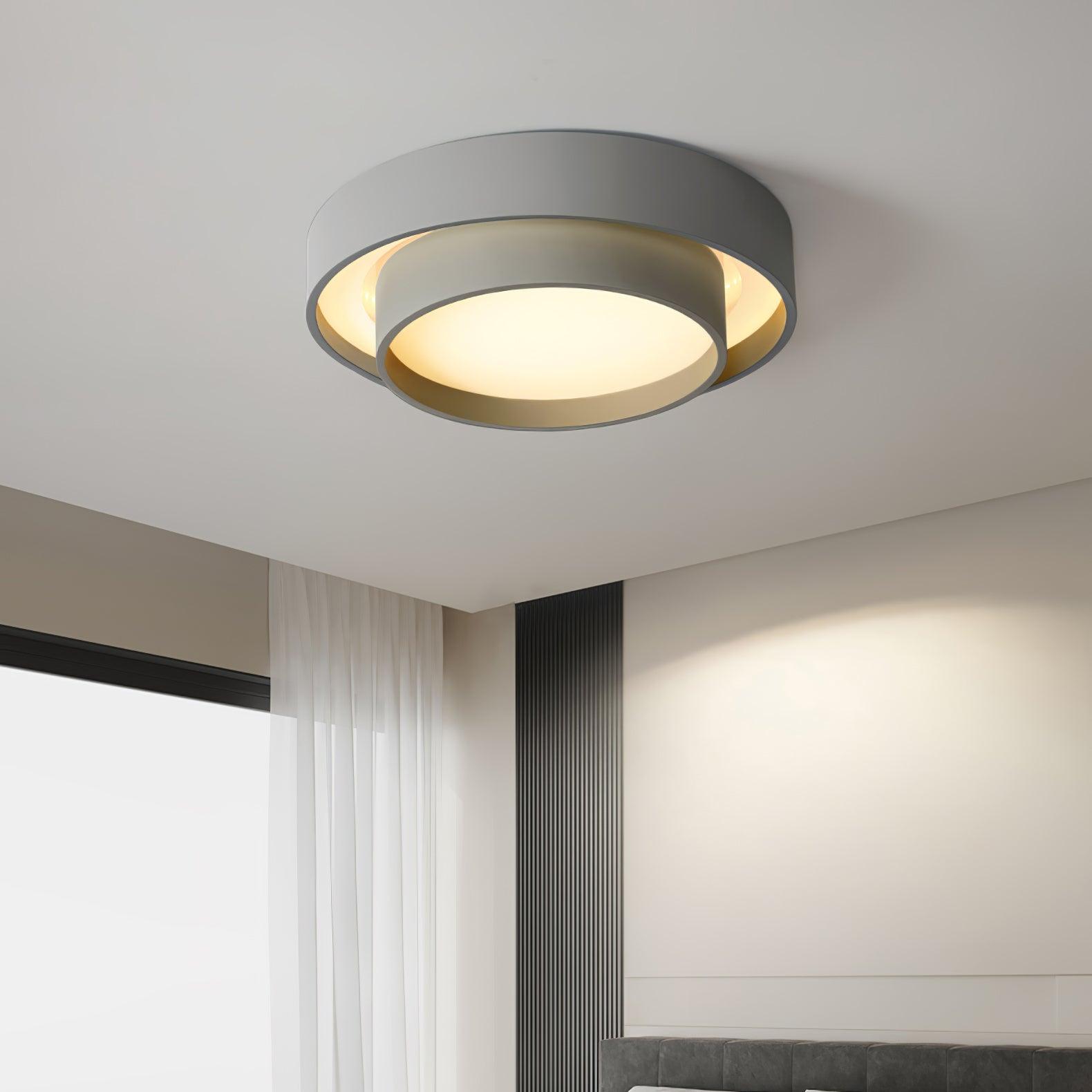 Arux Nordic Art Deco Circular Flush Mount Ceiling Light | Fioriscas