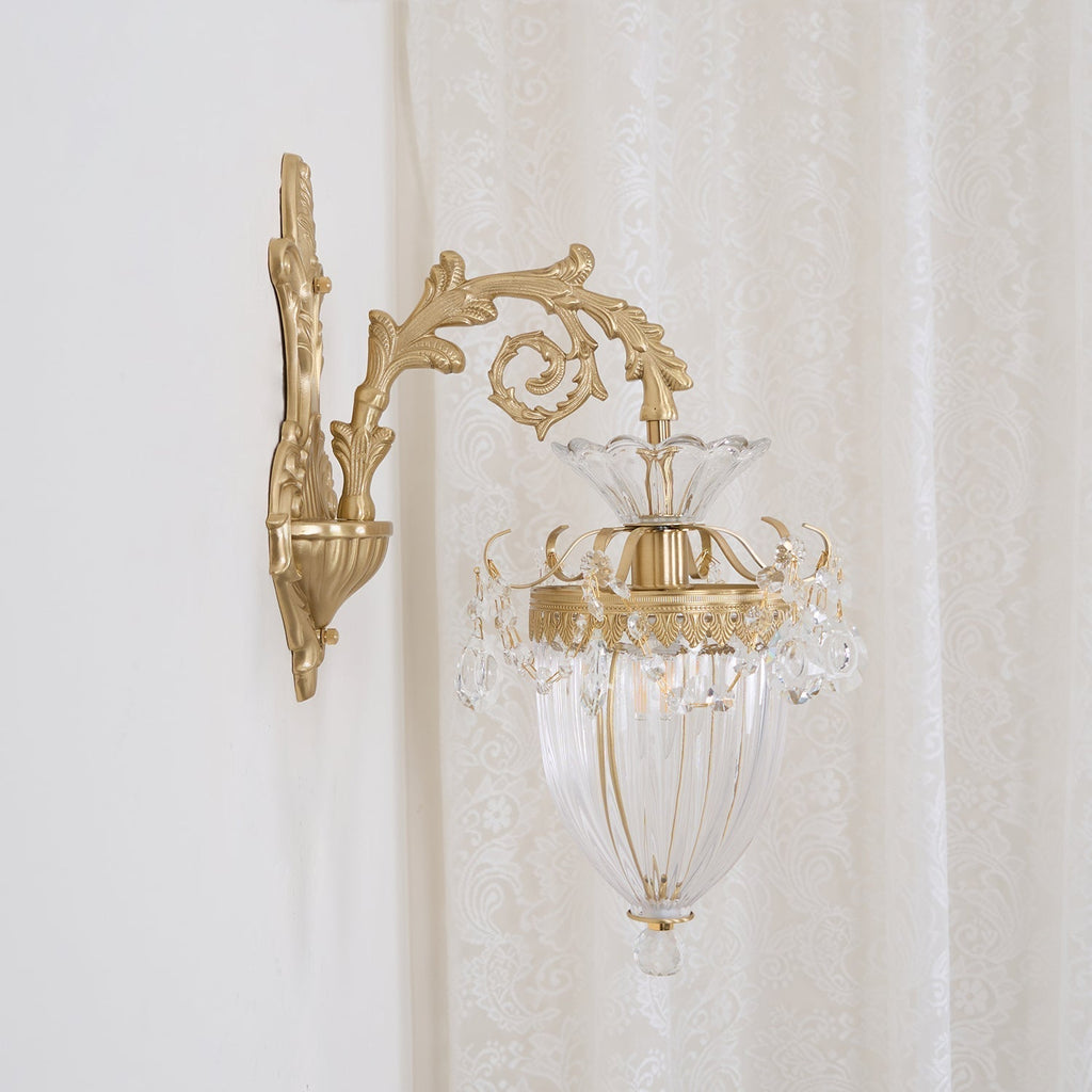 Elosia Gold Double Wall Lamp | Fioriscas