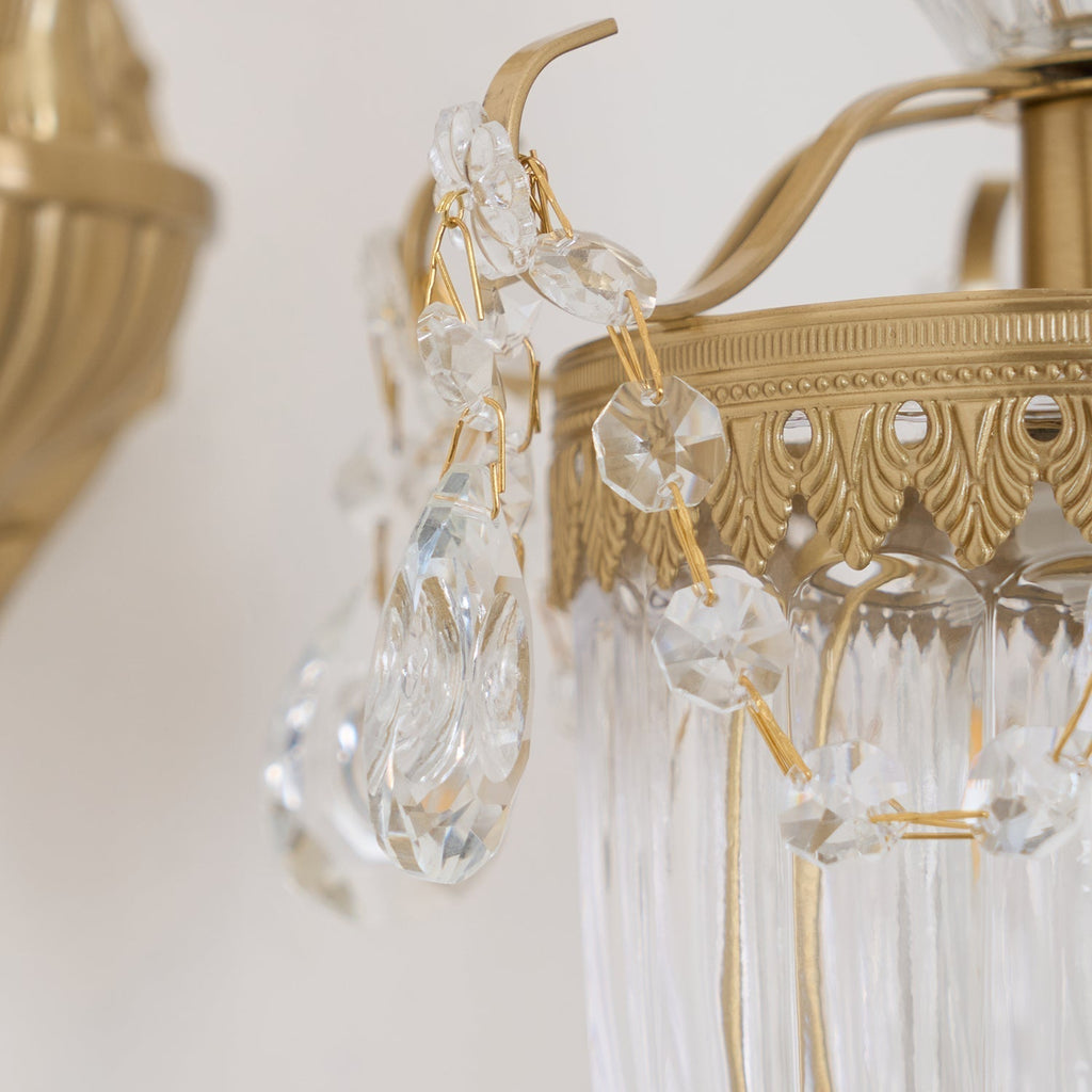 Elosia Gold Double Wall Lamp | Fioriscas