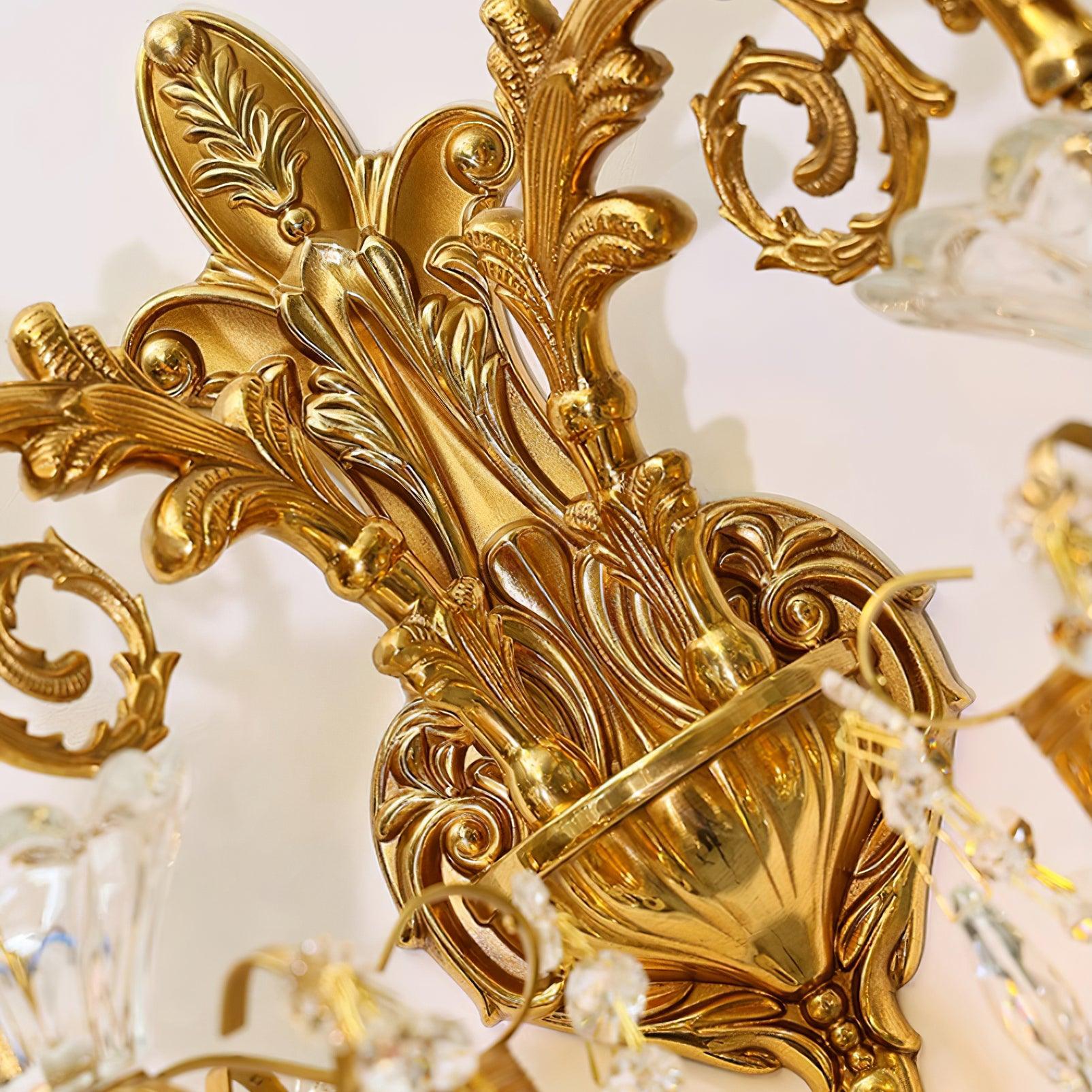 Elosia Gold Double Wall Lamp | Fioriscas
