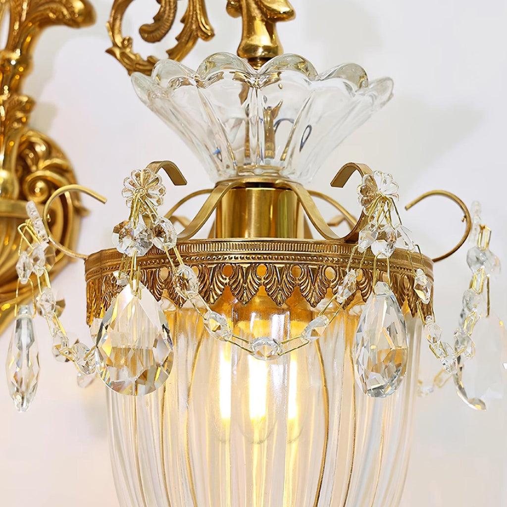 Elosia Gold Double Wall Lamp | Fioriscas