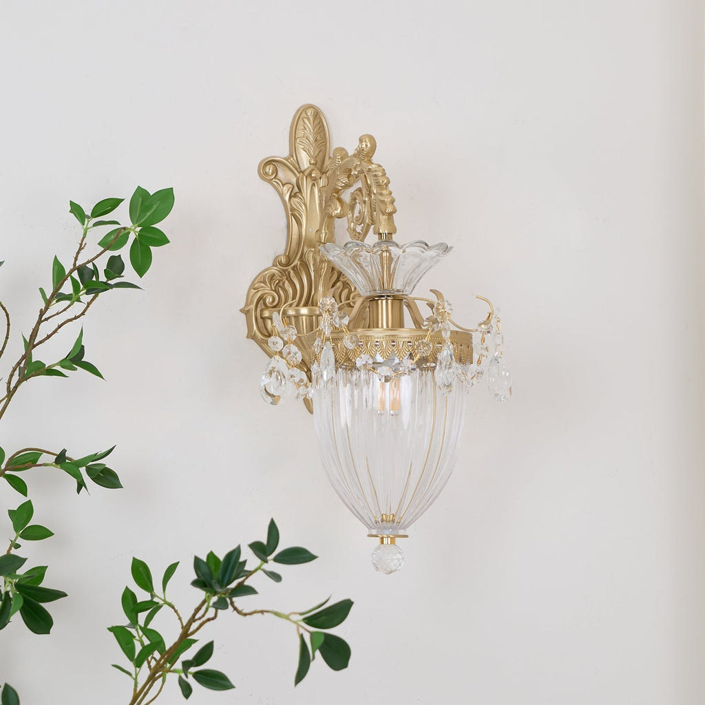 Elosia Gold Double Wall Lamp | Fioriscas