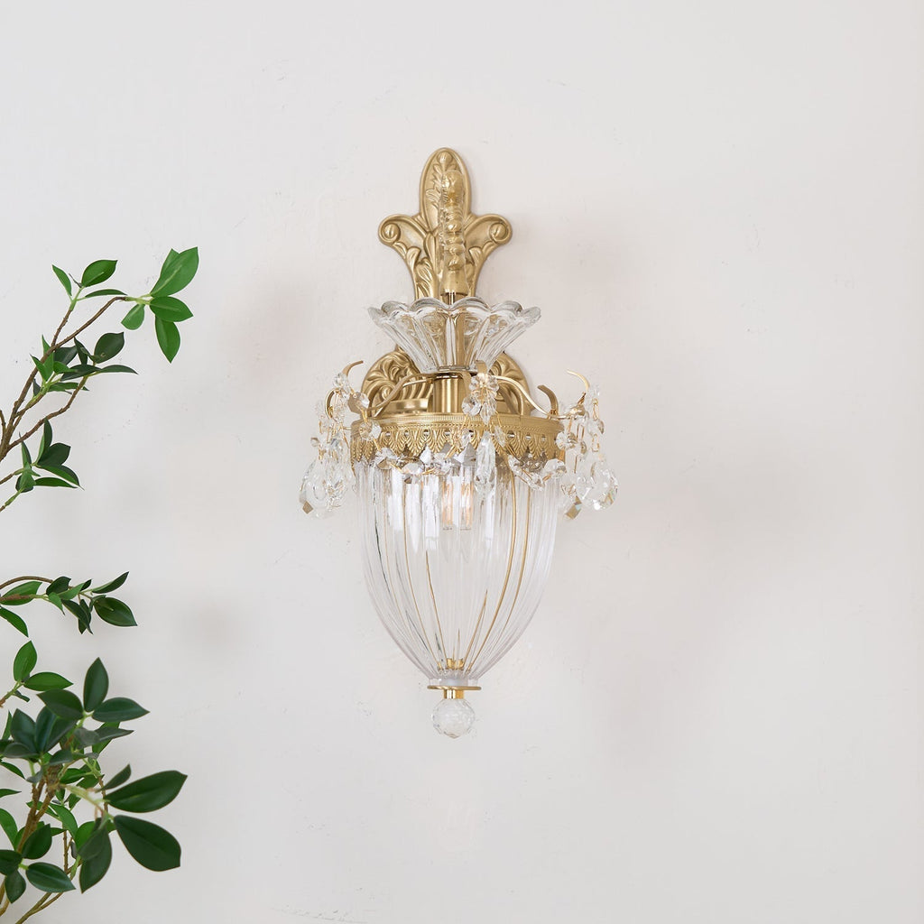 Elosia Gold Double Wall Lamp | Fioriscas