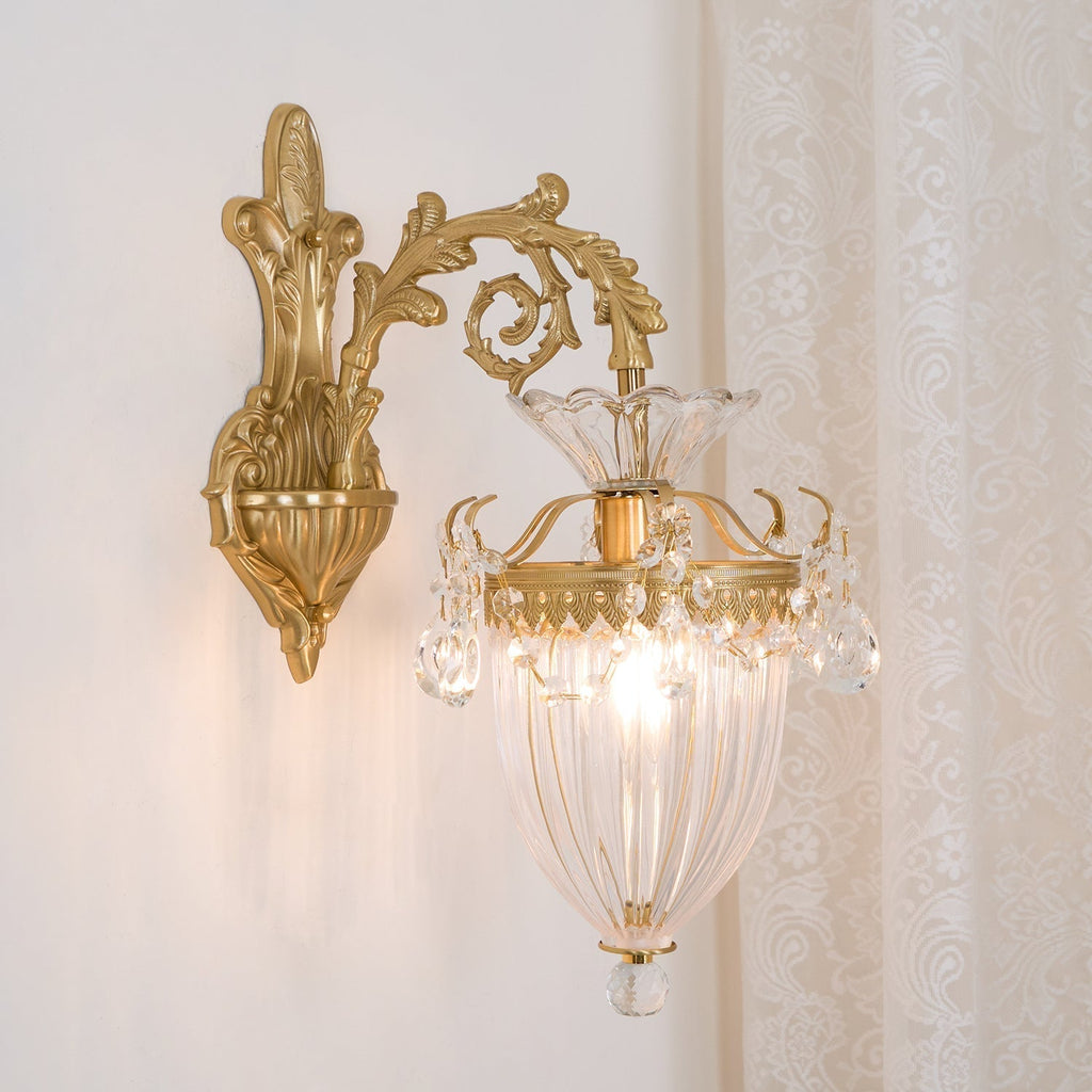 Elosia Gold Double Wall Lamp | Fioriscas