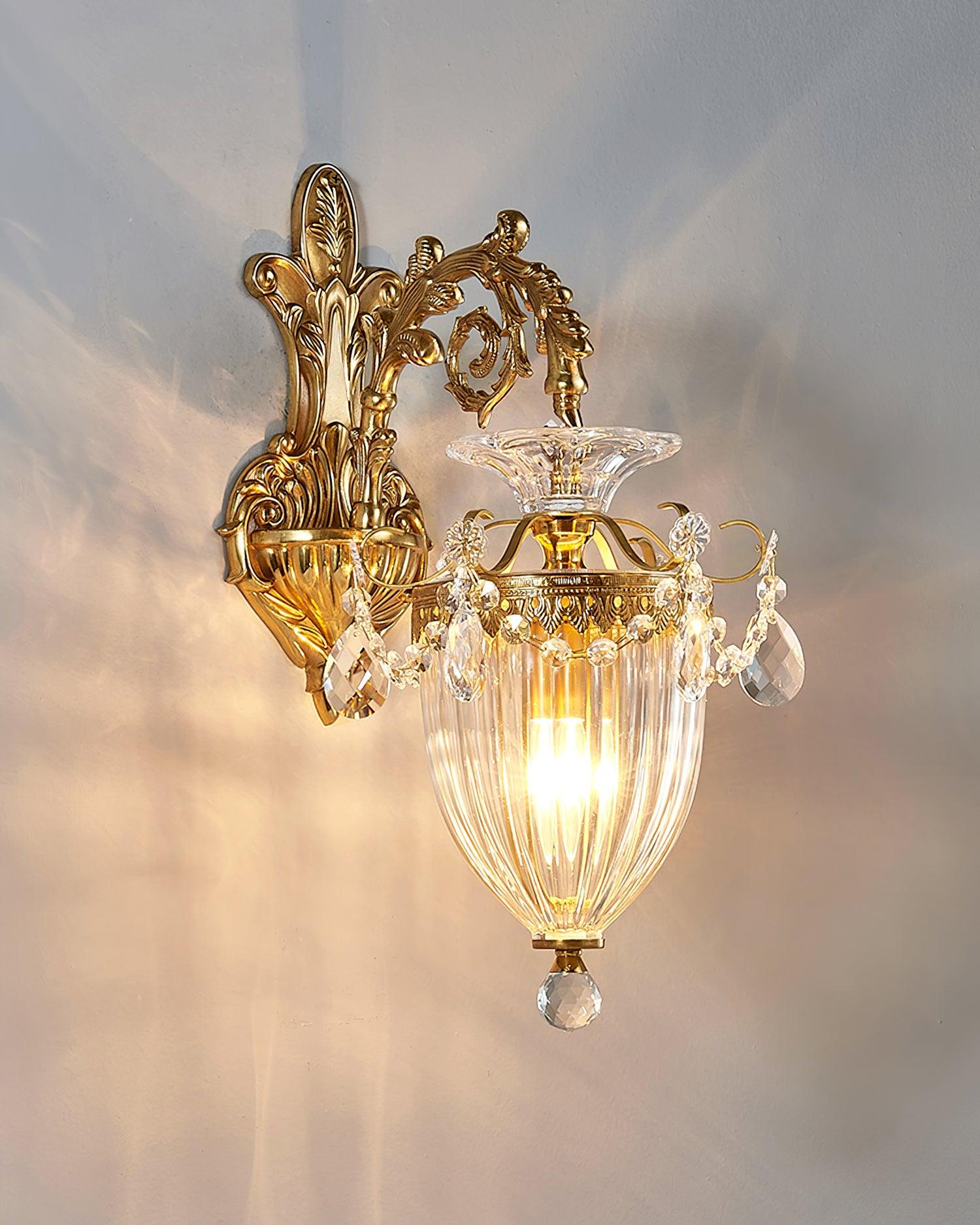 Elosia Gold Double Wall Lamp | Fioriscas
