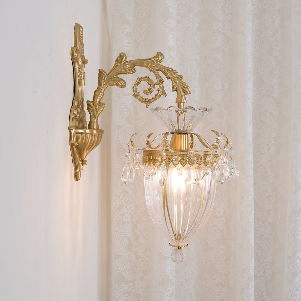 Elosia Gold Double Wall Lamp | Fioriscas