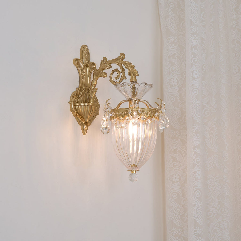 Elosia Gold Double Wall Lamp | Fioriscas