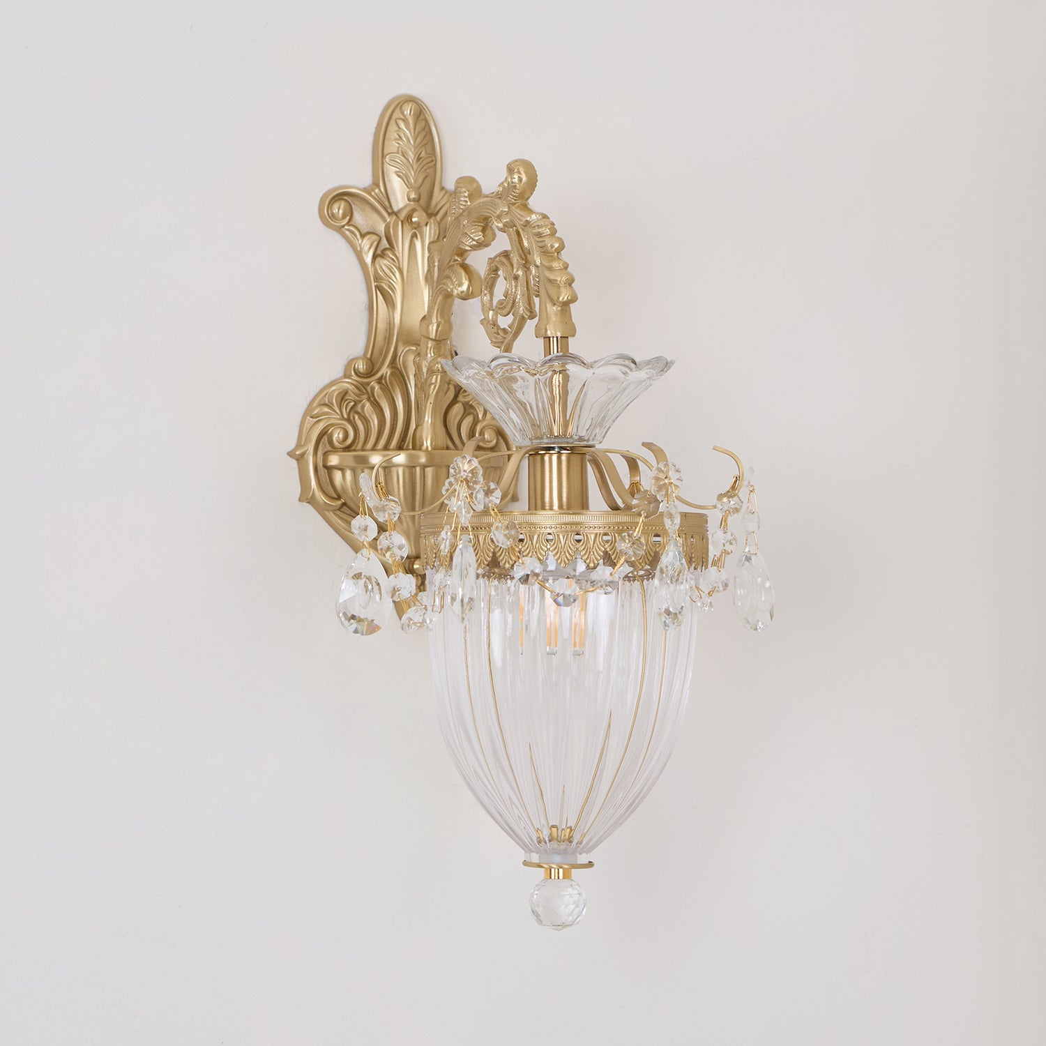 Elosia Gold Double Wall Lamp | Fioriscas
