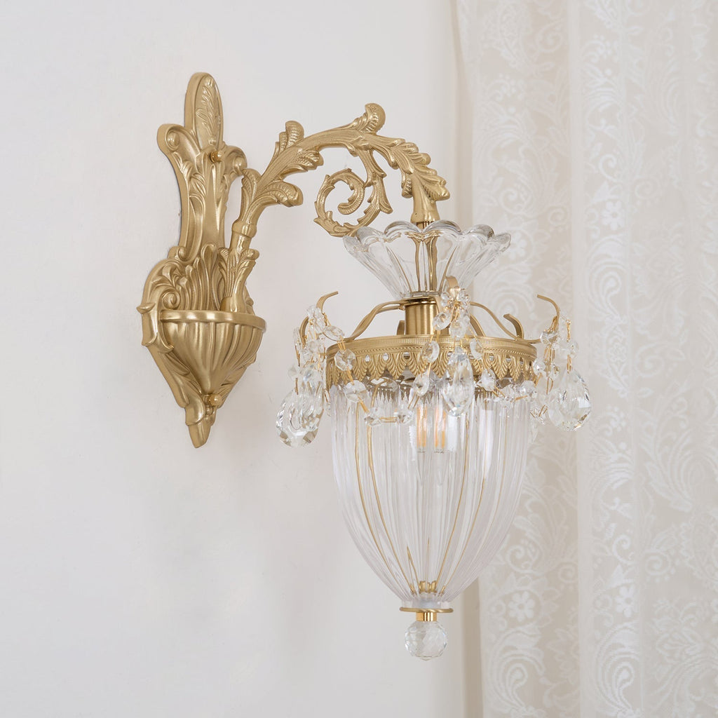Elosia Gold Double Wall Lamp | Fioriscas