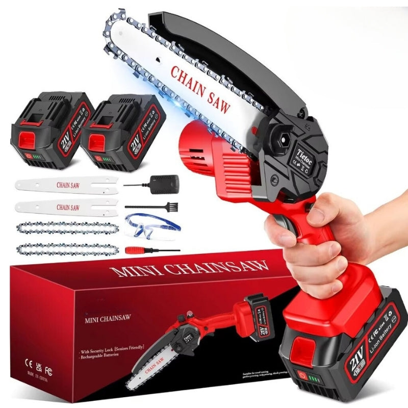 Cordless Pruning Chainsaw, 6-Inch Compact One-Hand Yard Tool