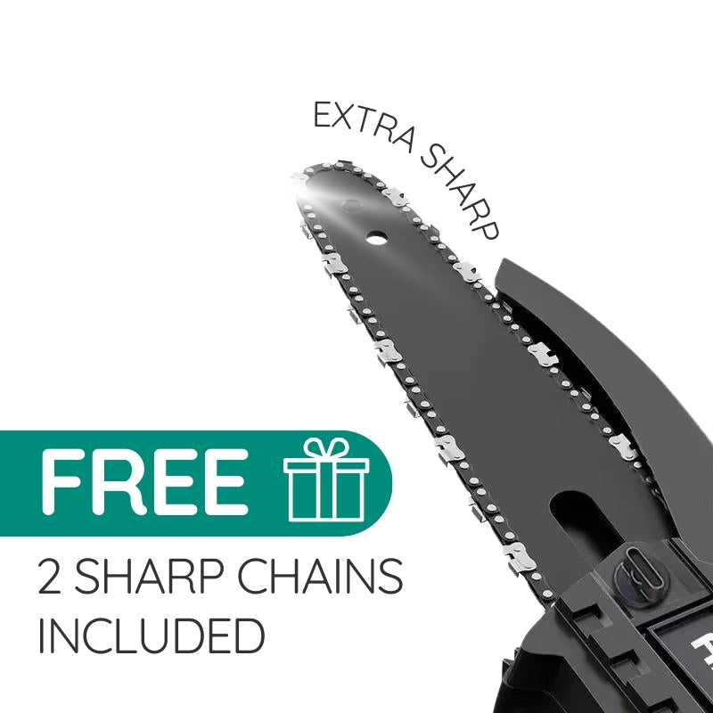 Cordless Pruning Chainsaw, 6-Inch Compact One-Hand Yard Tool