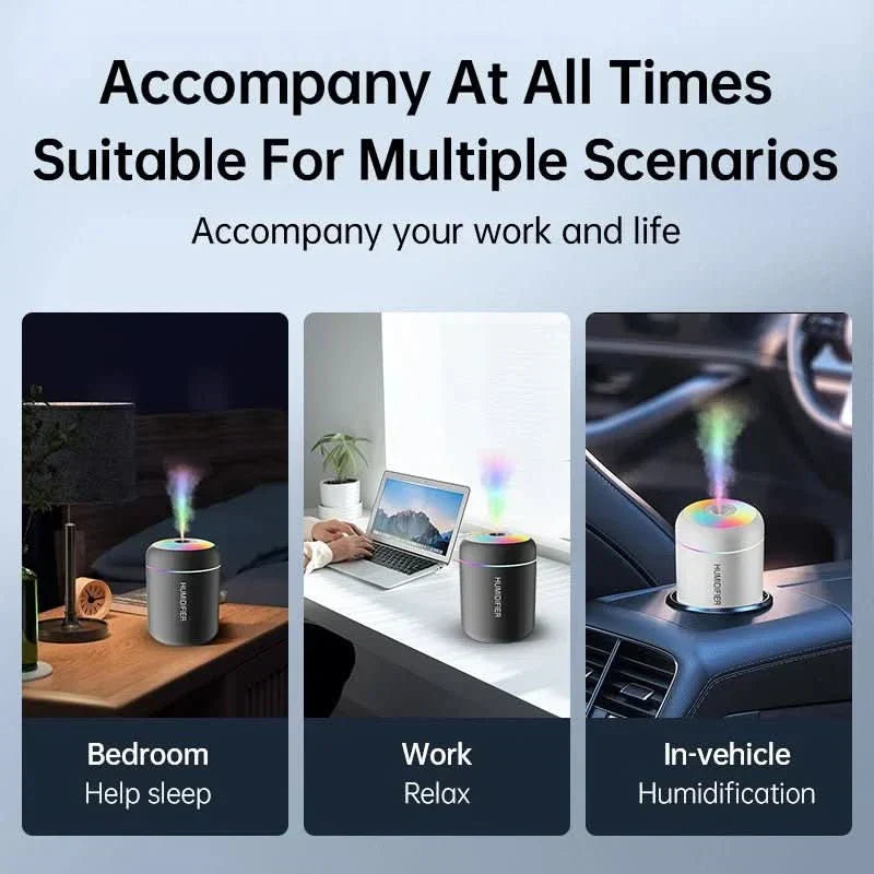 180ml USB Humidifier with LED Lighting - Fioriscas