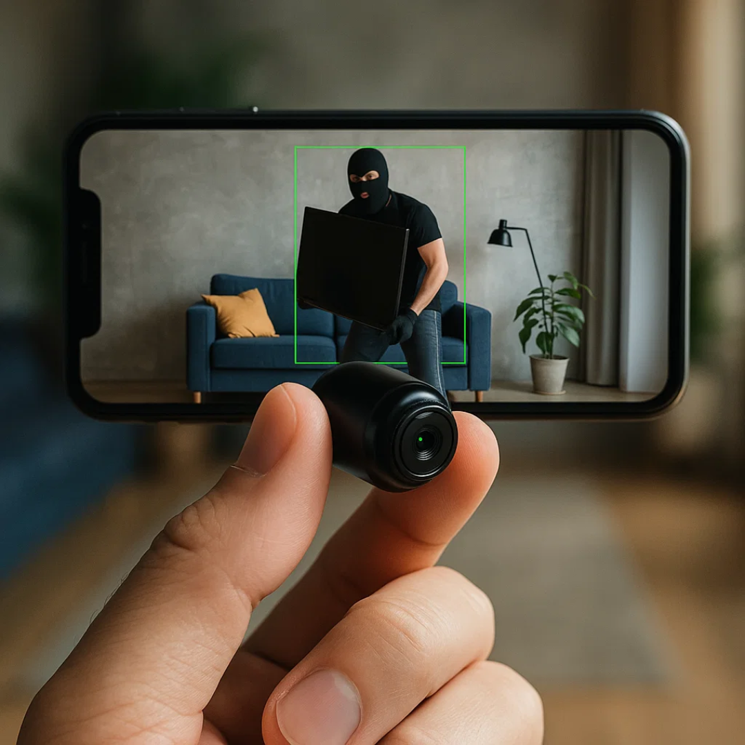 Mini trådløst babykamera, NexaGuard 1080p med lydoptagelse