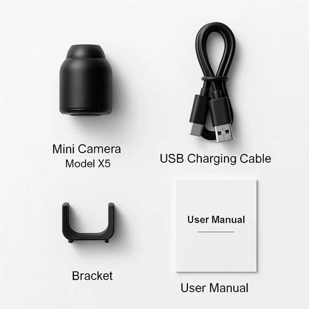 Mini trådløst babykamera, NexaGuard 1080p med lydoptagelse