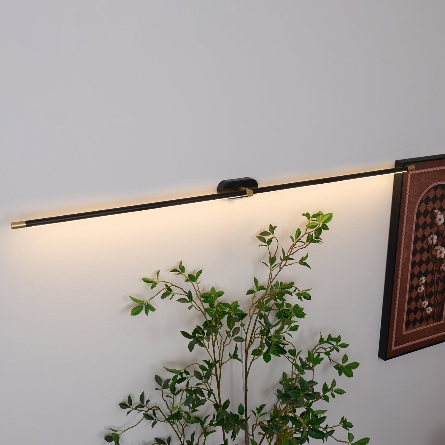 AstraLume oplaadbare wandlamp met aanraakbediening, lineair ontwerp