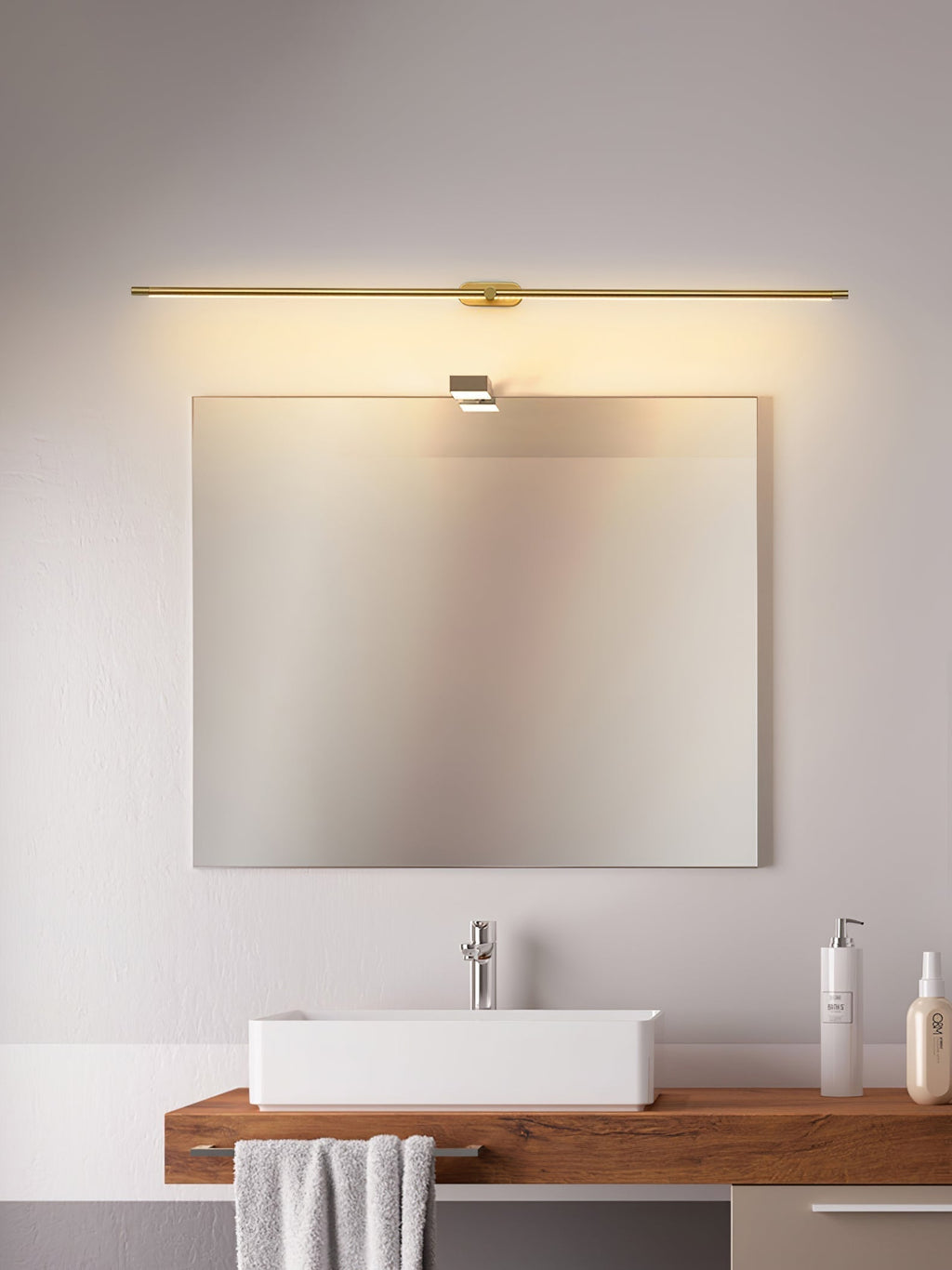 AstraLume oplaadbare wandlamp met aanraakbediening, lineair ontwerp