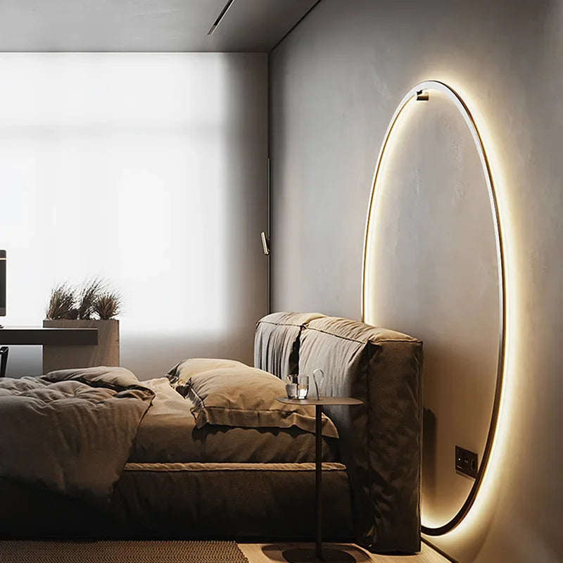 Nástěnné světlo NovaLine Circular Ring, tenké minimalistické LED akcentové světlo
