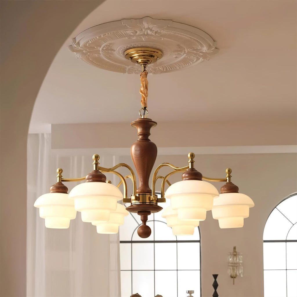 Hovian Wooden Chandelier | Fioriscas