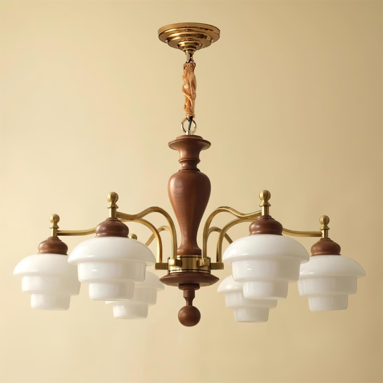 Hovian Wooden Chandelier | Fioriscas