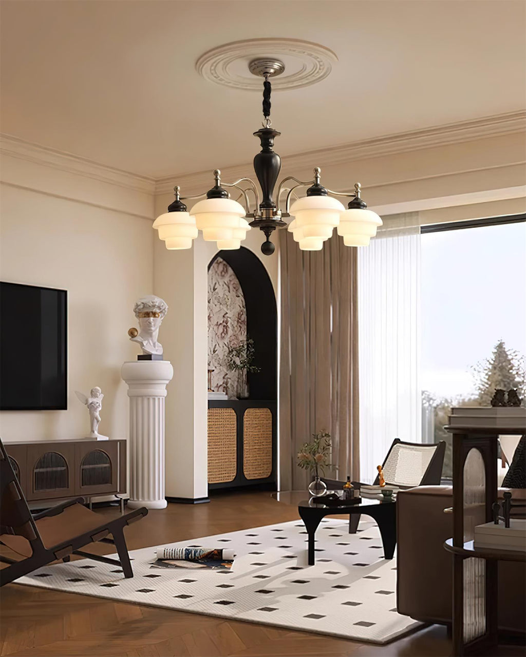 Hovian Wooden Chandelier | Fioriscas