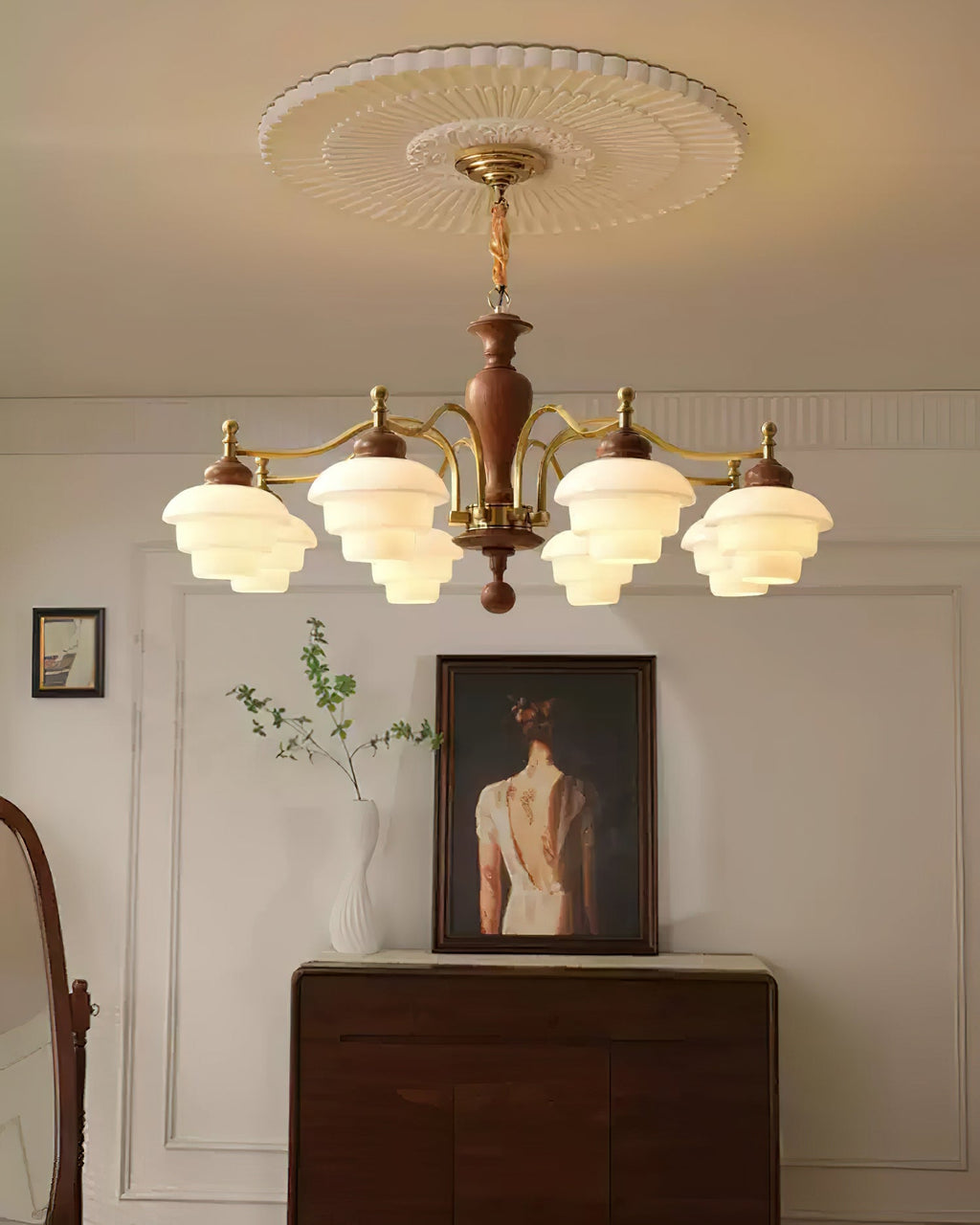 Hovian Wooden Chandelier | Fioriscas