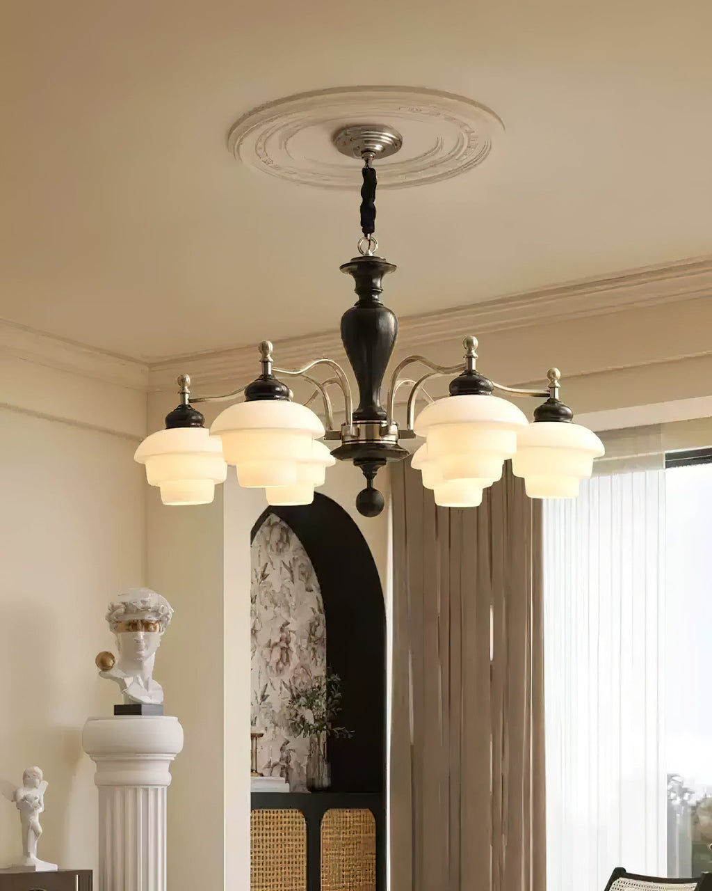 Hovian Wooden Chandelier | Fioriscas