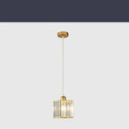 Luminora K9 Crystal Pendant Light, Round or Square Frame