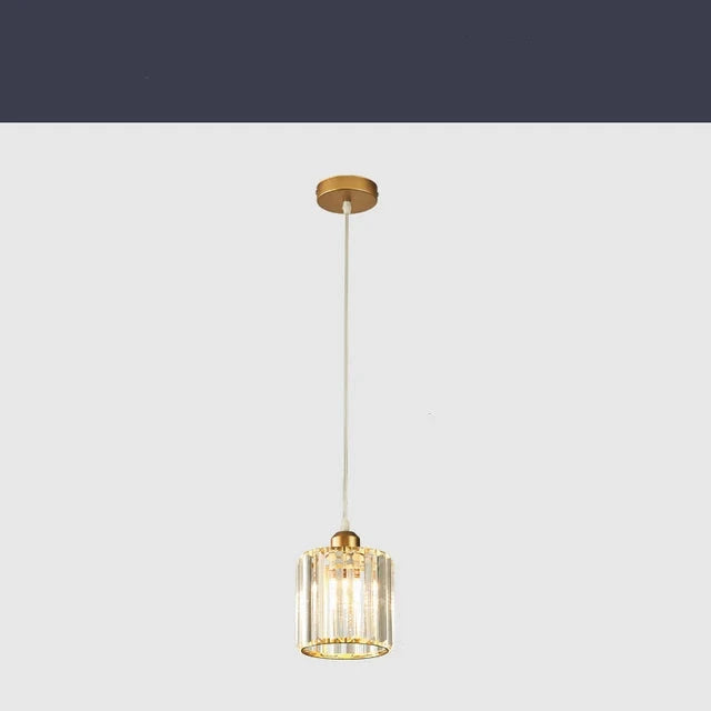 Luminora K9 Crystal Pendant Light, Round or Square Frame