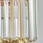 Luminora K9 Crystal Pendant Light, Round or Square Frame