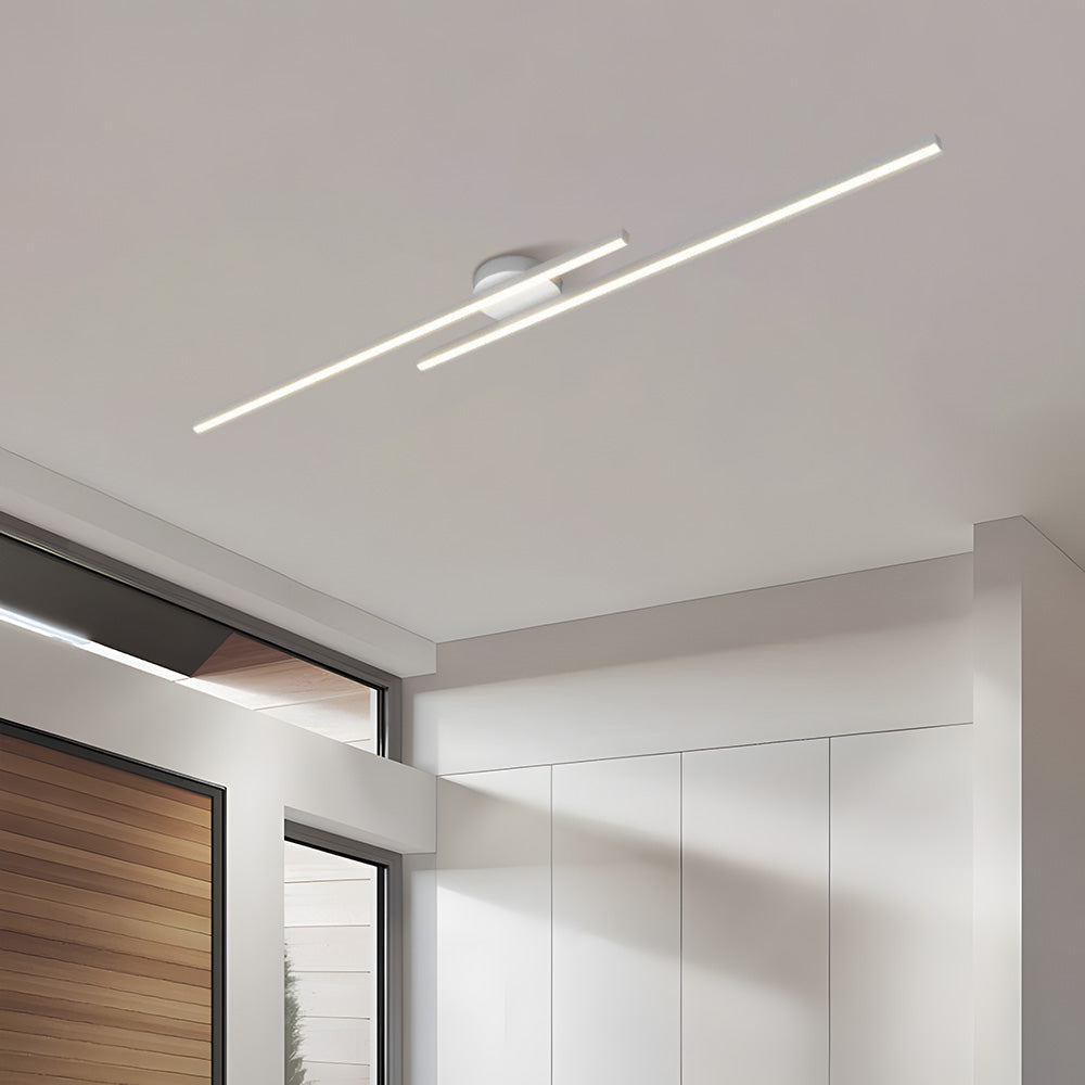 Plafoniera LED ultrasottile semipiatta in alluminio, LumenVale