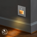 Luz de parede LED embutida com sensor, luminária LumaNest para escadas e corredores