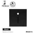 Luz de parede LED embutida com sensor, luminária LumaNest para escadas e corredores