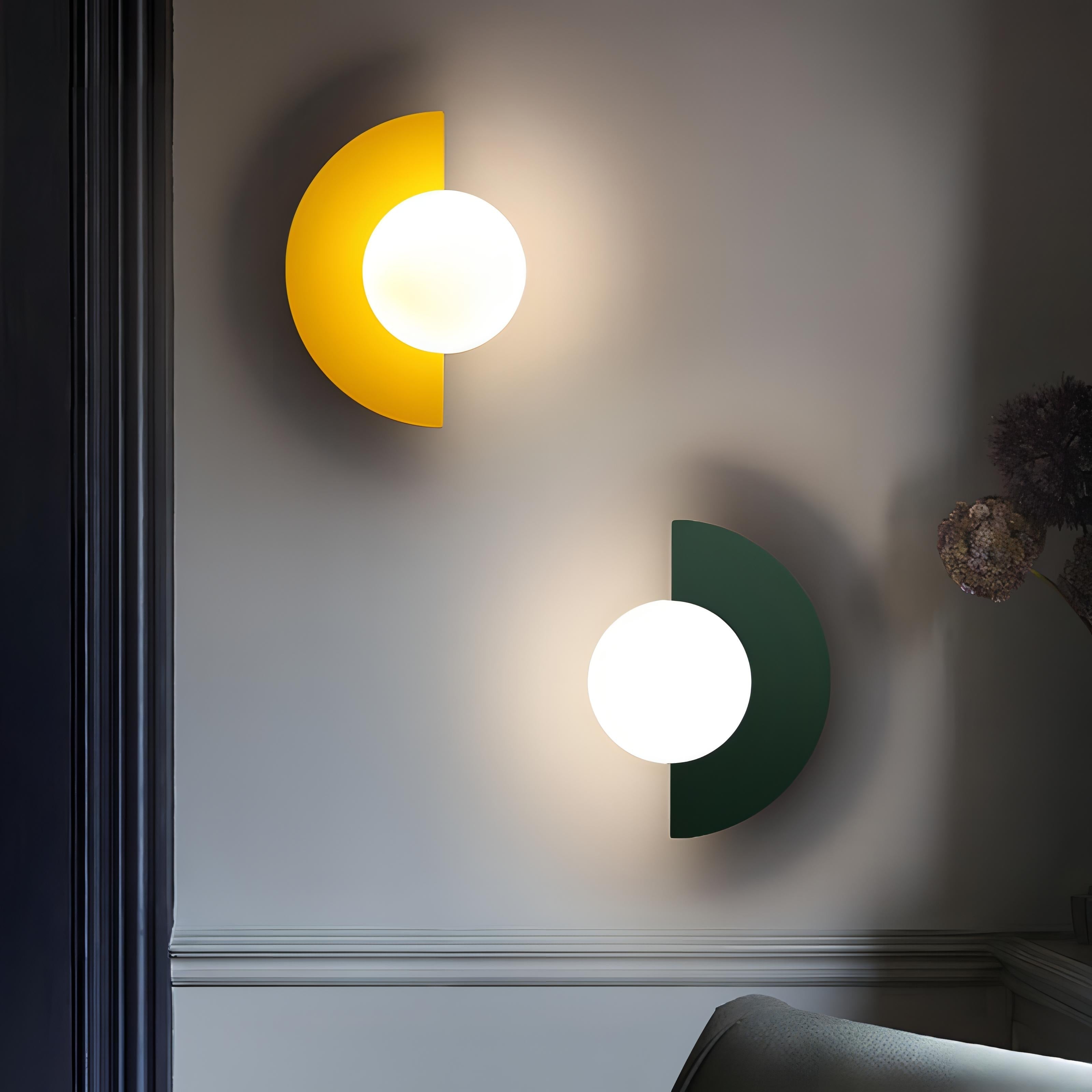 NovaArc Halbrunde LED-Wandleuchte, nordischer Stil, fünf Ausführungen