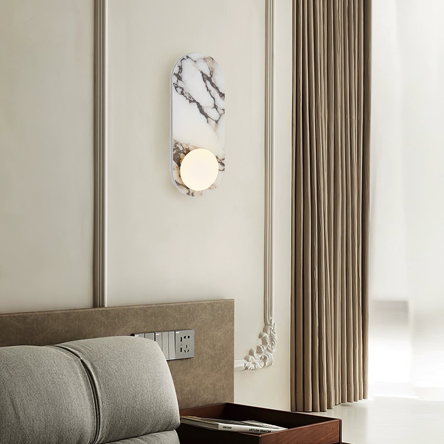 Avi Marble Wall Lamp | Fioriscas
