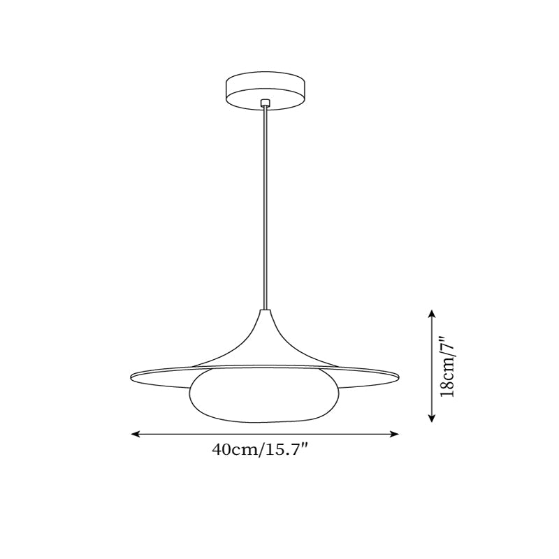 Ovelis Wooden Canopy Pendant Light | Fioriscas