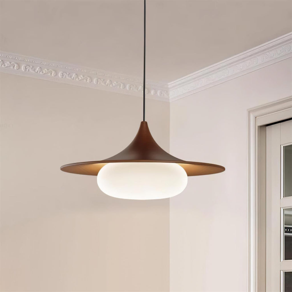 Ovelis Wooden Canopy Pendant Light | Fioriscas
