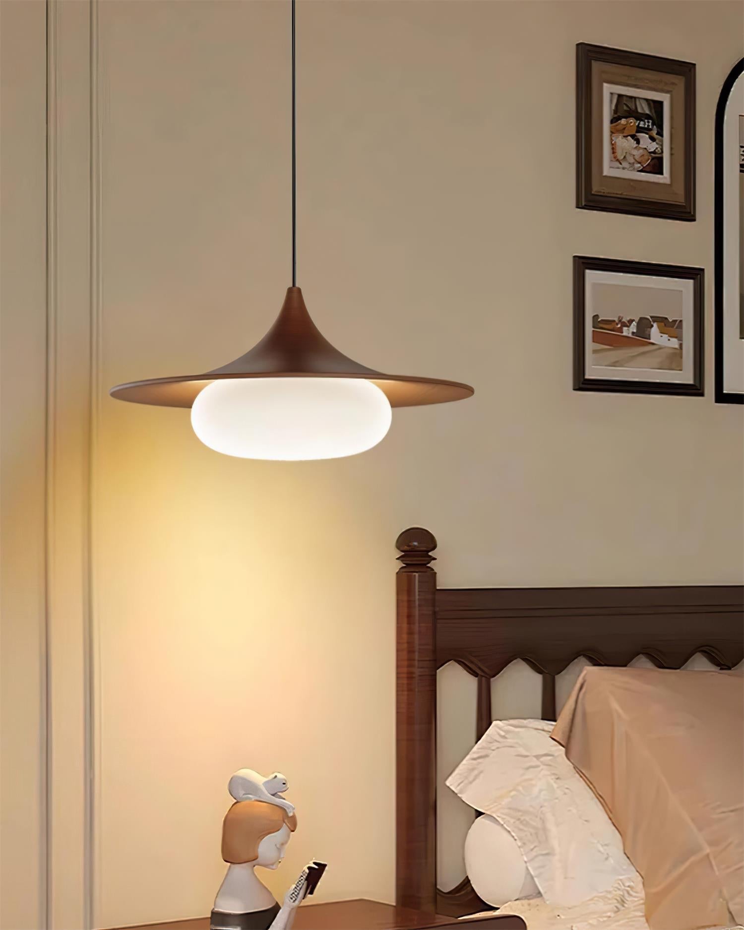 Ovelis Wooden Canopy Pendant Light | Fioriscas