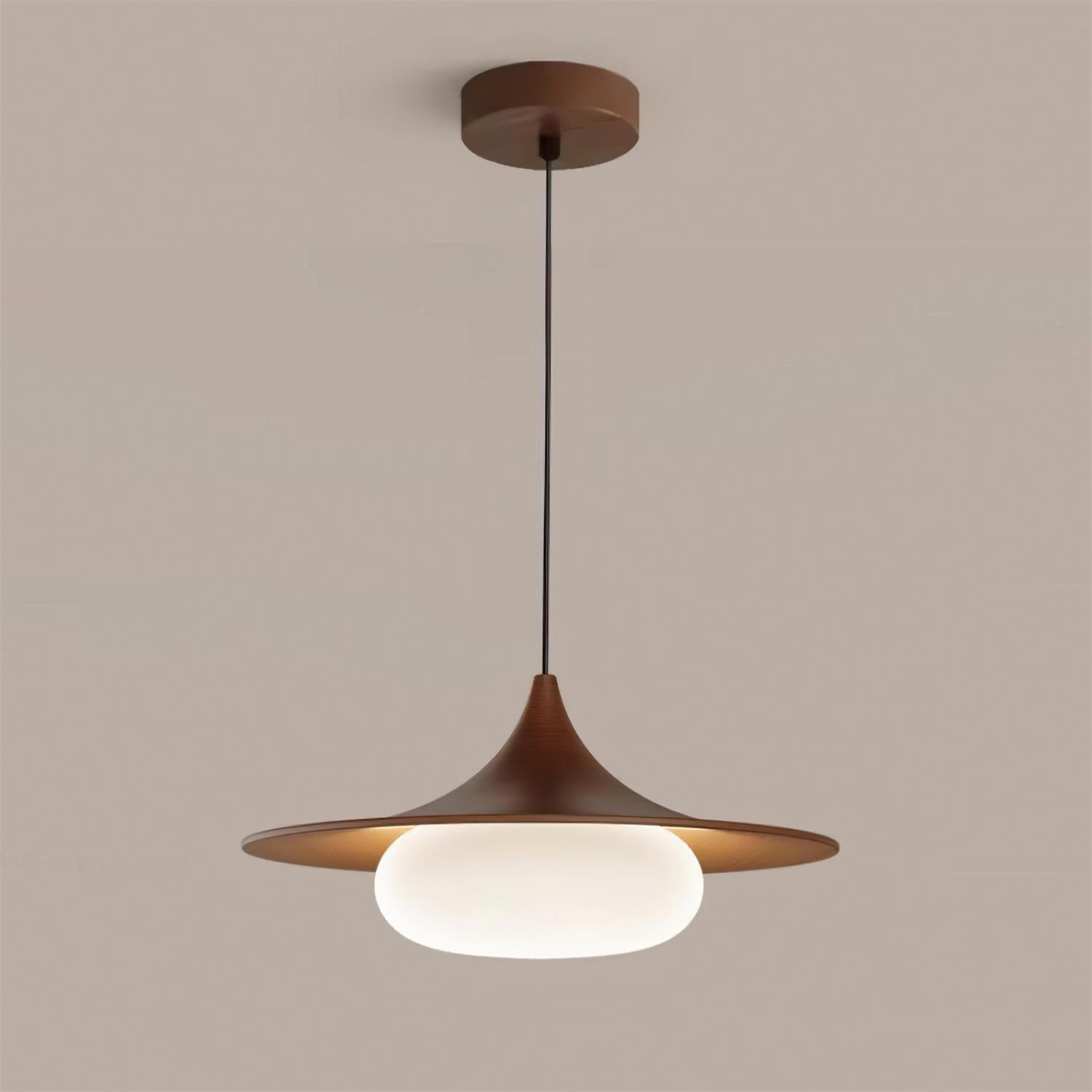 Ovelis Wooden Canopy Pendant Light | Fioriscas
