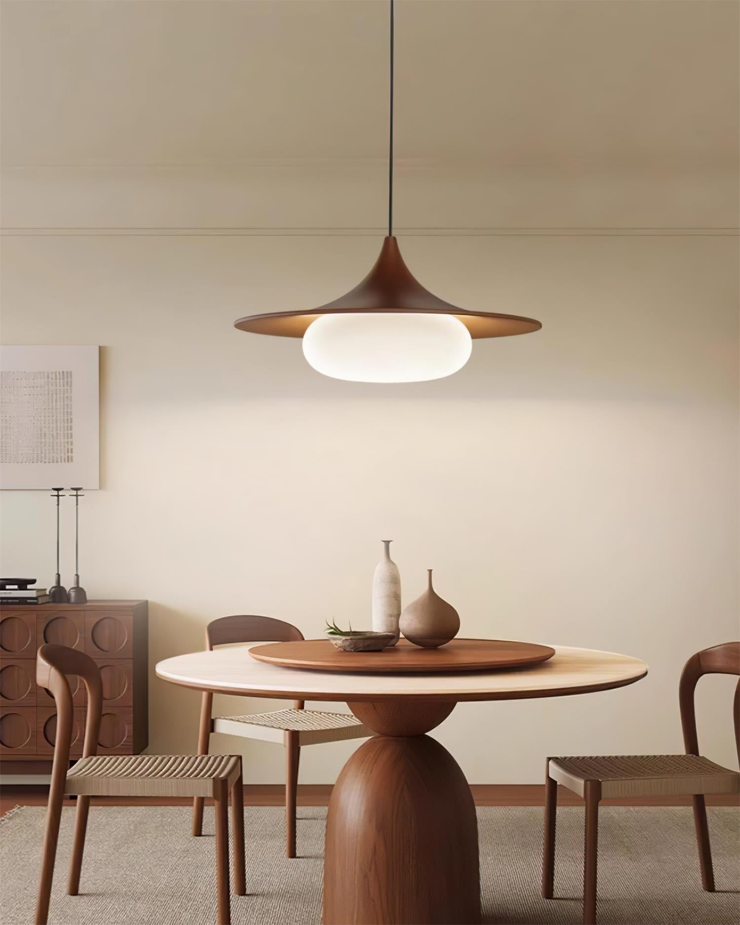 Ovelis Wooden Canopy Pendant Light | Fioriscas