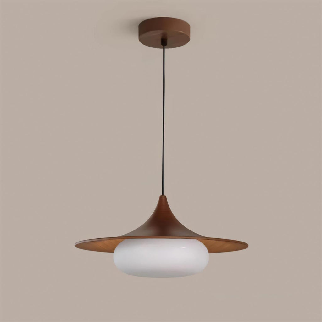 Ovelis Wooden Canopy Pendant Light | Fioriscas