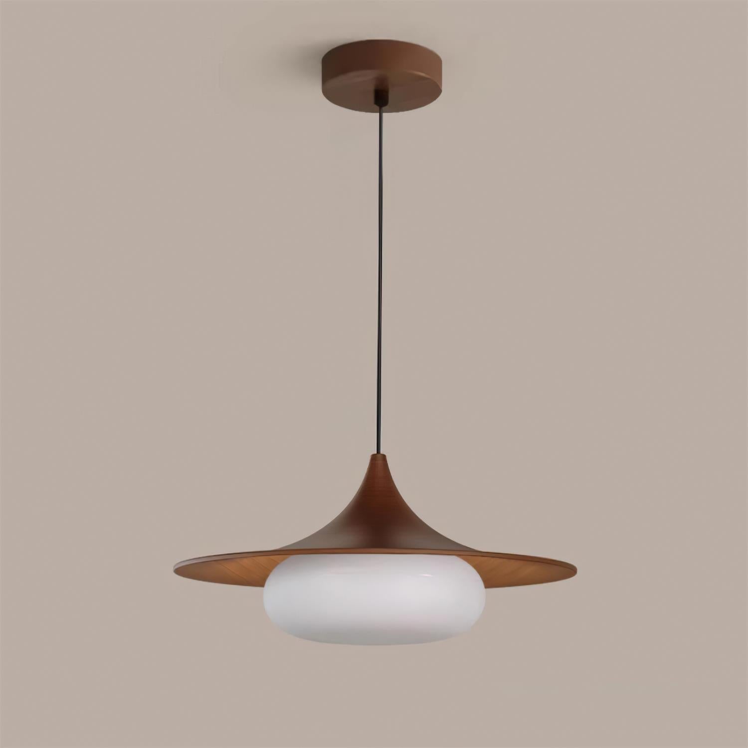 Ovelis Wooden Canopy Pendant Light | Fioriscas