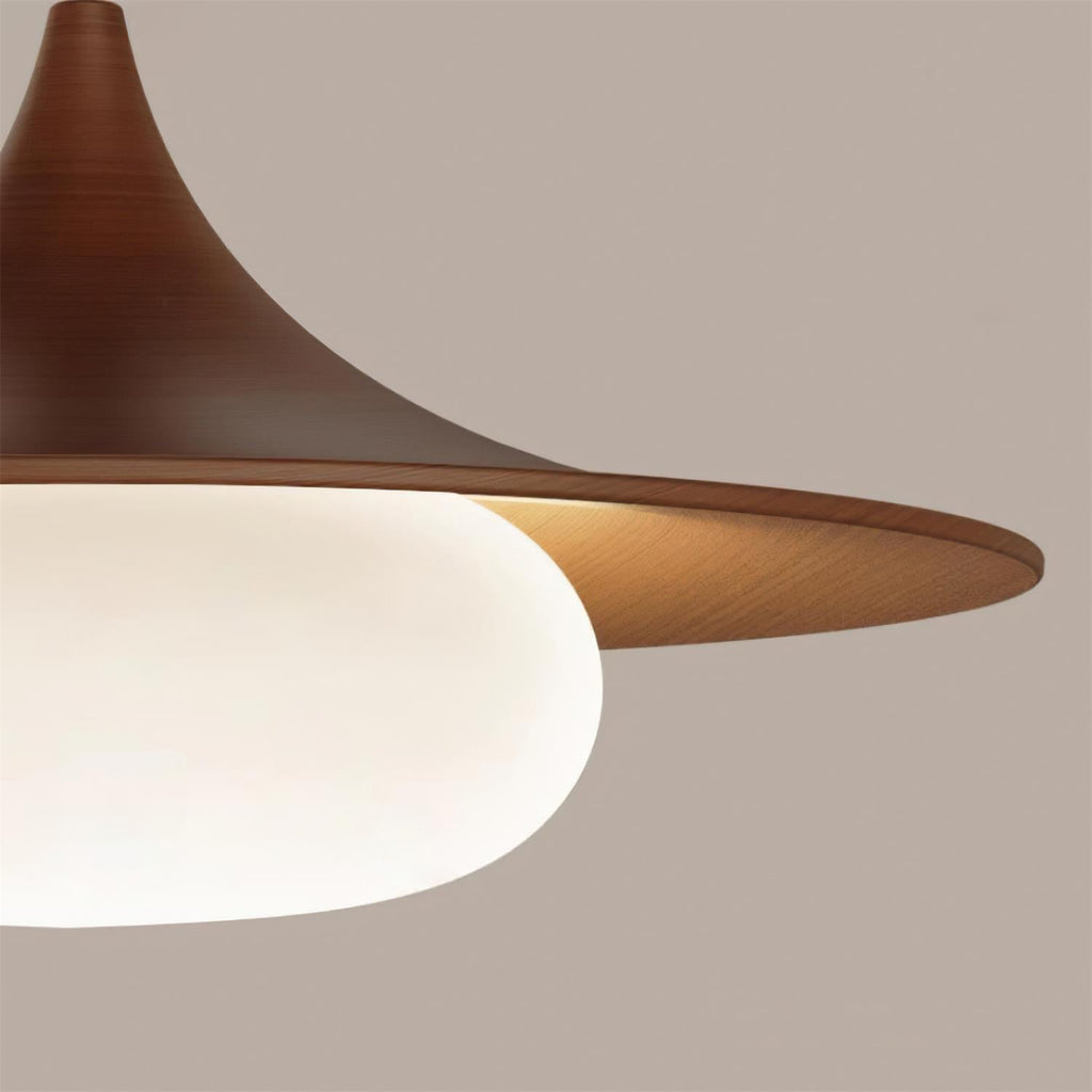 Ovelis Wooden Canopy Pendant Light | Fioriscas