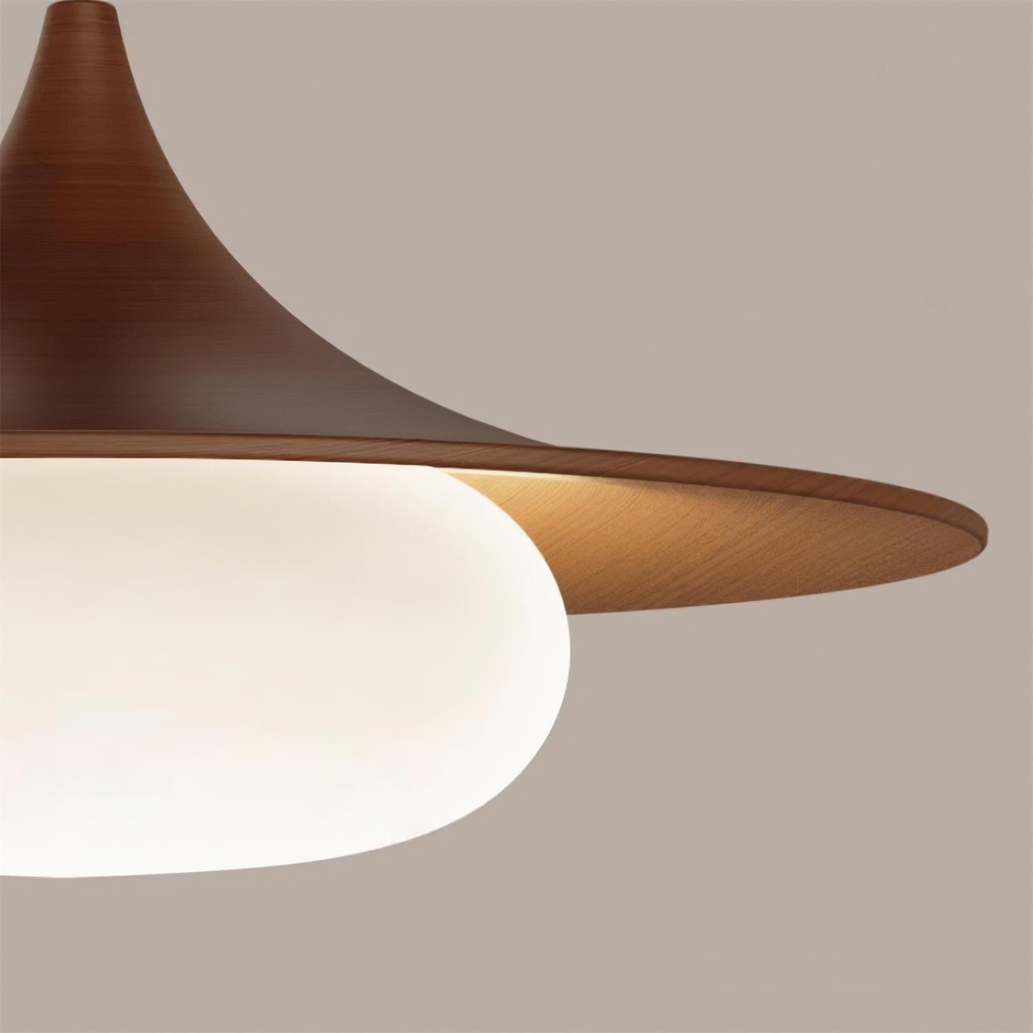 Ovelis Wooden Canopy Pendant Light | Fioriscas