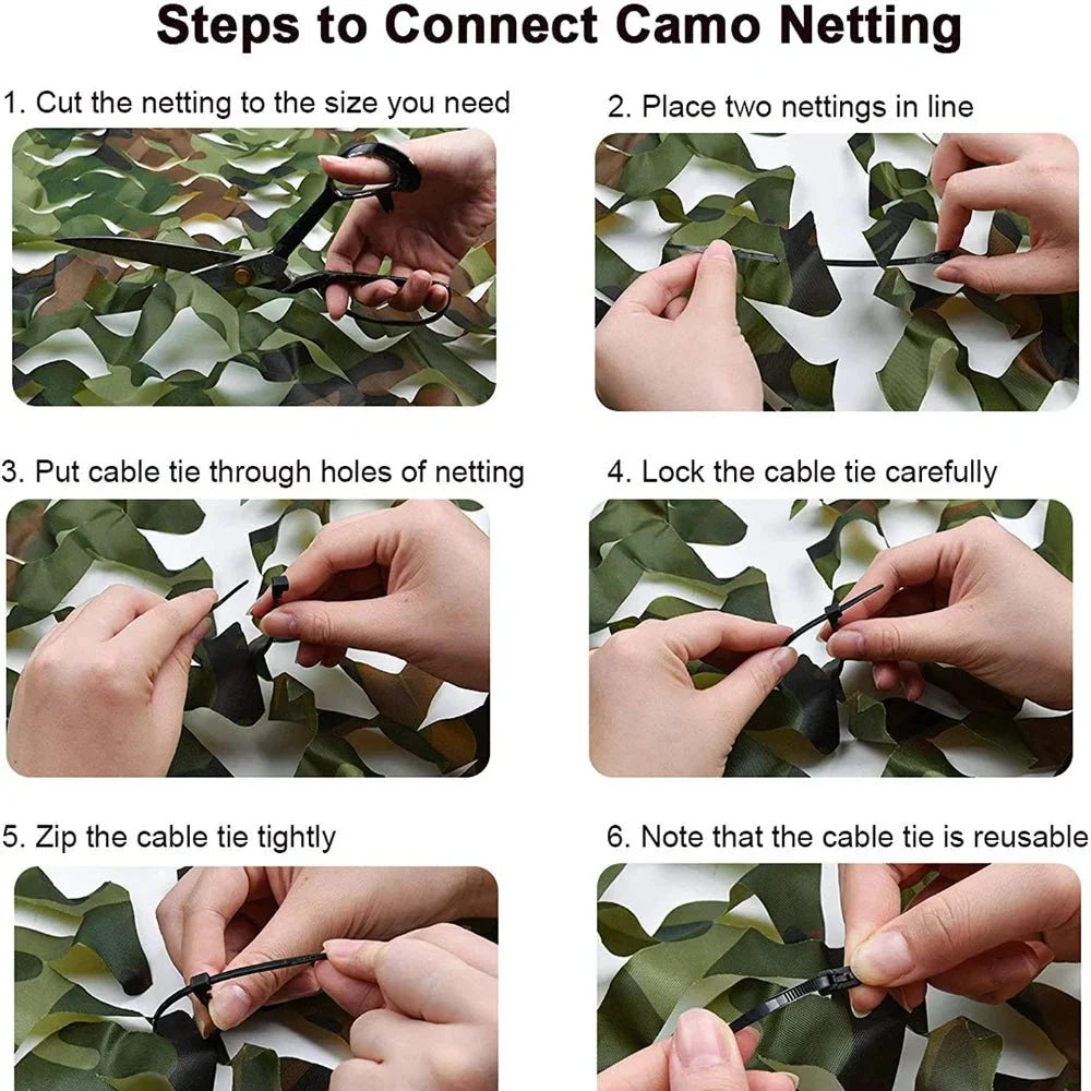 Rede de Camuflagem com Estampa Realista de Folhas LeafGuard para Privacidade no Jardim