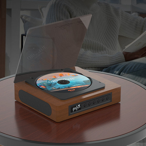 Odtwarzacz CD Aurora Retro, Bluetooth 5.1 i USB-C, do domowych zestawów audio