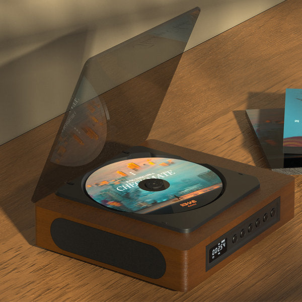 Odtwarzacz CD Aurora Retro, Bluetooth 5.1 i USB-C, do domowych zestawów audio