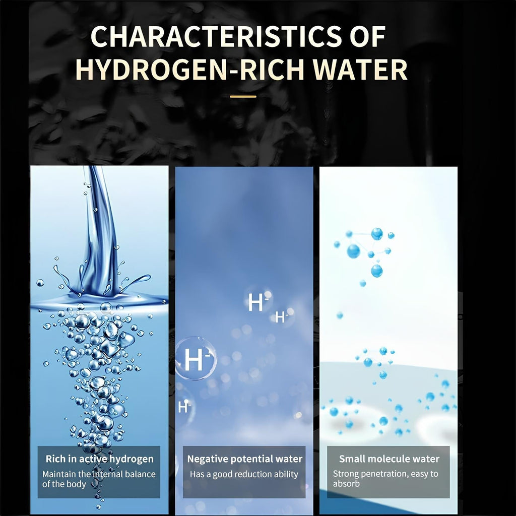 Přenosná vodíková láhev na vodu NovaHydro, dobíjecí ionizátor, 280 ml