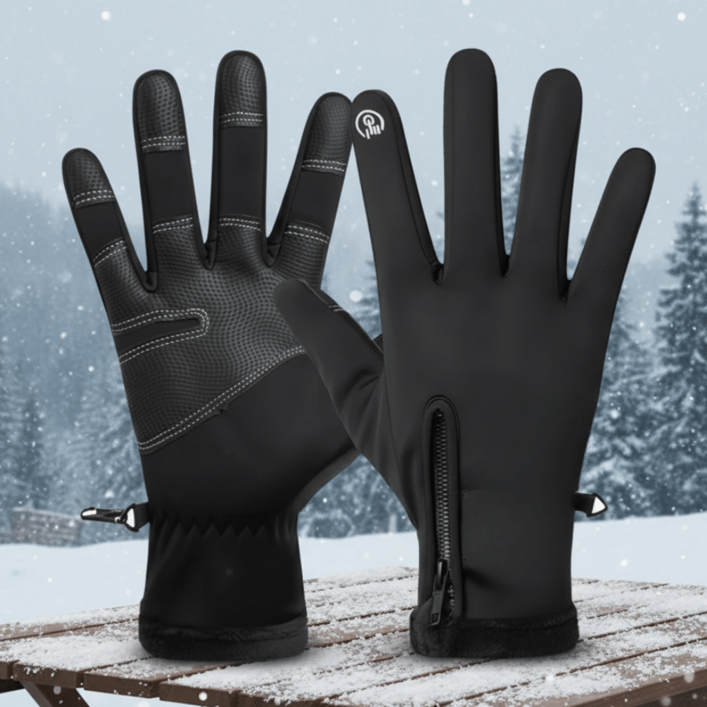 Guanti riscaldati isolanti per neve, pioggia e vento con funzione touchscreen - Fioriscas